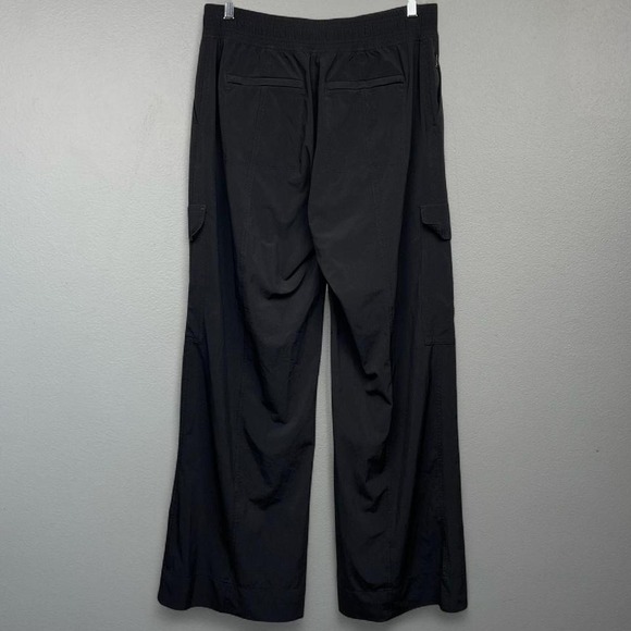 Athleta Wide Leg High Rise Pants Chelsea Black Utility Casual Outdoors 6 Pockets - Picture 2 of 6